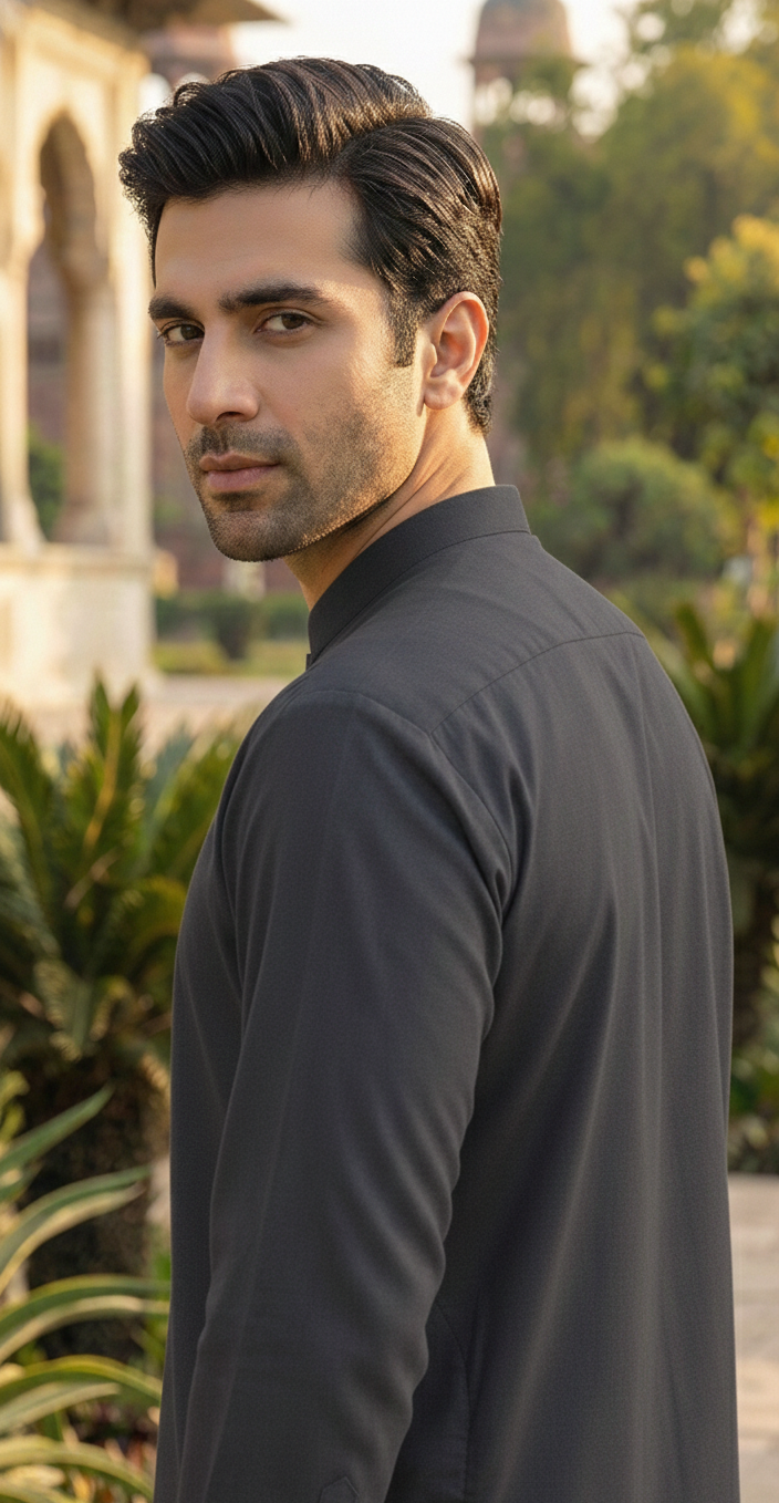 Grey Bosky - Kurta Pajama